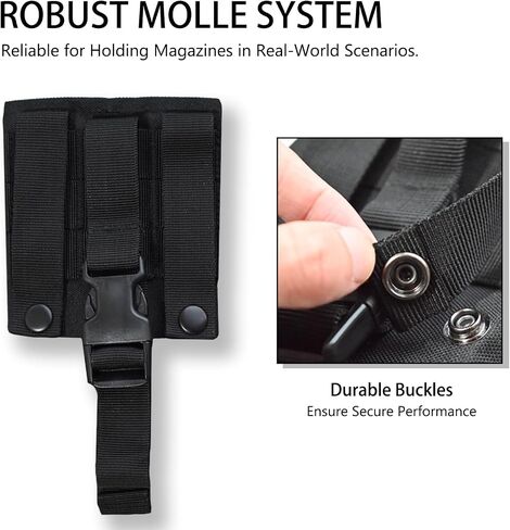 High Capacity Tactical Molle Dump Pouch - Easy to Use Extremely Durable and Compact Design Lightweight for Quick Deployment Perfect for Belt Vest or Backpack Mounting in Saudi Arabia