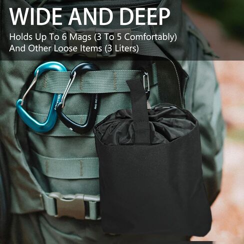 High Capacity Tactical Molle Dump Pouch - Easy to Use Extremely Durable and Compact Design Lightweight for Quick Deployment Perfect for Belt Vest or Backpack Mounting in Saudi Arabia