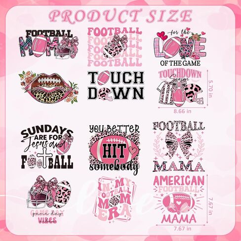 Baseball Iron on Transfers - 12 Pcs Ready to Press Ball Sport Heat Transfer Designs Stickers Clothing Patches Decal for T-Shirts Hoodie Hat Jeans Applique DIY Crafts Clothes Shirt Decoration in Saudi Arabia