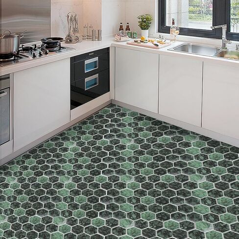 121 Pcs Bulk Mosaic Tiles Glazed Ceramic Mosaic Tiles 1 inch Forest Green Small Square Tiles Crafts DIY Decoration Wall Floor Tile Vases Garden in Kuwait