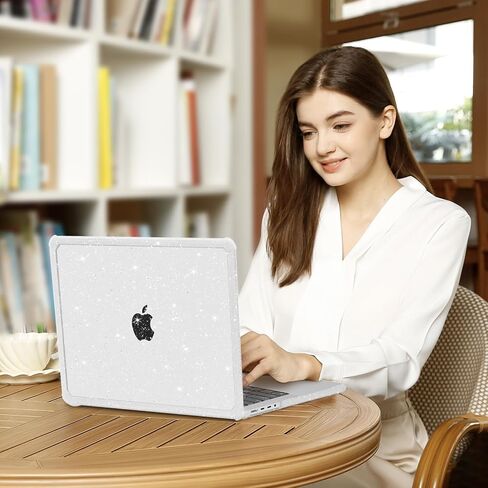 MOSISO Compatible with MacBook Pro 14 inch Case 2025-2021 M4 M3 M2 M1 A3112 A3185 A3401 A2918 A2992 A2779 A2442, Anti-Cracking Heavy Duty Glitter Hard Shell with TPU Bumper&Keyboard Cover, Pink in Saudi Arabia