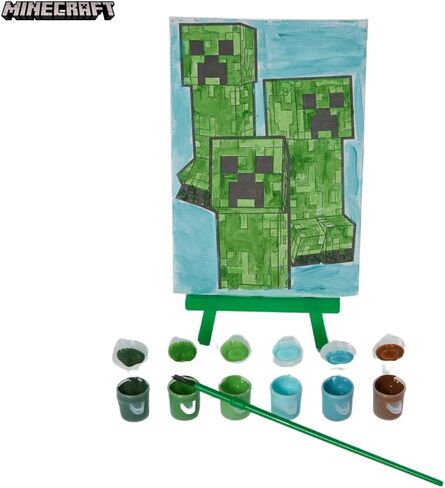 Innovative Designs Gabby’s Dollhouse Canvas Paint Set for Kids with 3 Canvases, Acrylic Paint, Paintbrush, & Easel in Saudi Arabia