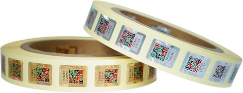 14 * 18mm مضادة للتخلص من الرمز QR Code التسميات الأصلية الهولوغرام الأمان الأصلي أصالة ملصقات تبادل للعبث in Kuwait