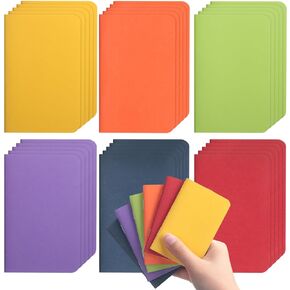 30 Pcs Bulk Pocket Notebook 2.5" x 4" Mini Notebooks Small Wallet Notebooks Tiny Colored Purse Journals Lined Notepad for Kids Students (Fresh Color)