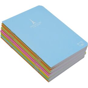 Yansanido 12 Pcs 4.9 Inch x 3.5 Inch Pocket Notebook 24 Sheets (48 Pages) 7mm College Ruled Portable Steno Notebooks Mini Notepads (12)