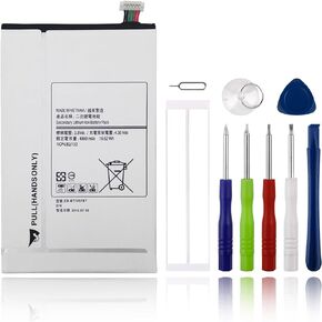 Replacement Battery for Samsung Galaxy Tab S 8.4, SM-T700, SM-T705, EB-BT705FBE, EB-BT705FBC, EB-BT705FBU with Tool