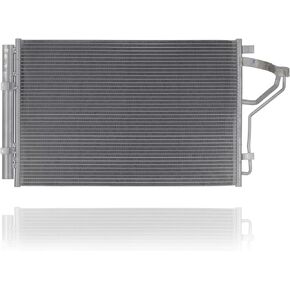 A/C Condenser - Pacific Best Inc. Compatible/Replacement for 3967 11-13 Hyundai Elantra Sedan - With Receiver & Dryer