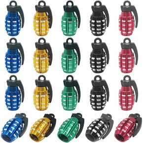 Tire Valve Stem Caps, FineGood 20 Pcs Air Caps Cover for Cars Premium Alloy Universal for Truck Motorcycle SUV and Bike