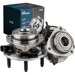 KAX 513188 Pair Front Wheel Bearing and Hub Assembly fit for 2002-2006 Chevy Trailblazer EXT,for 2002-2009 Chevy Trailblazer,for 2002-2009 GMC Envoy,6 Lug w/ABS