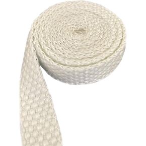 Firefly Brand - Made in USA - 5 Feet of 1" Flat, Braided Fiberglass Replacement Wick for Oil Lamps and Lanterns