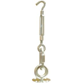 Rear Hold-Down Kit for T-Rex Portable Basketball System, Silver in Kuwait