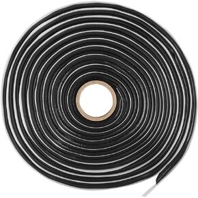 X AUTOHAUX 12 Ft Butyl Sealant Tape Sound Deadening Rope Tape for Car RV Windshield Headlight Door Black
