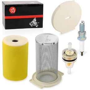 Air Filter & Guide End Cap Kit Spark Plug For Yamaha Big Bear 350 Moto-4 250 350 YFM350 Timberwolf 250 YFB250 1987-2000 Kodiak 400 YFM400FW 1993-1999
