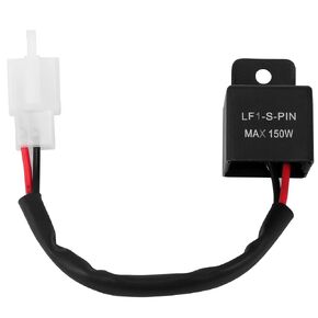2-Pin Electrnioc LED Flasher Relay Turn Signal Flasher Relay FIT Motorcycle Turn Signal Bulbs Fast Flash