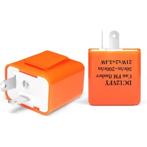 2 قطعة 2-Pin الإلكترونية بدوره إشارة مرحل ومضي ، قابل للتعديل LED مرحل ومضي ، مناسبة للدراجات النارية بدوره إشارة مؤشر LED المتعري in Kuwait