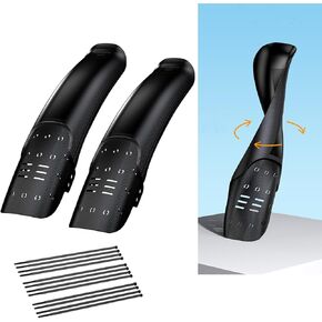 2 Pack Universal Mountain Bike Fender, Adjustable Road Mountain Bicycle Fenders Rear and Front Mountain Bike Mud Guard Fender Set, L x W 14.4" x 3.1" in Kuwait
