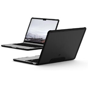 [U] by UAG Designed for MacBook Air 13" Case 2024 M3 (A3113), 2022 M2 (A2681) Lucent Ice/Black, Translucent Durable Lightweight Impact Resistant Laptop Protective Cover by URBAN ARMOR GEAR