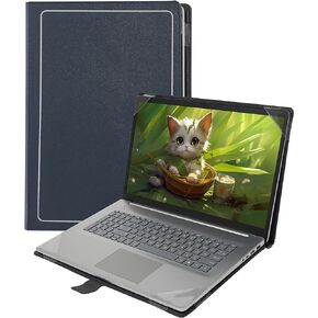 Honeymoon Case Cover for HP Laptop 17-cn/17-cp/17s-cu/17t-cn/17z-cp & HP Envy Laptop 17-cr/17-ch/17t-cr Series 17.3 Inch[Not Fit HP Envy 17t-cw],Laptop Sleeve Notebook Stand Hard Shell Case,Blue