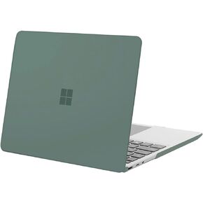 MOSISO Case Only Compatible with Microsoft Surface Laptop Go 3/2/1 12.4 inch 2023 2022 2020 Release (Models: 2013 & 1943), Protective Plastic Hard Shell Case Cover, Black