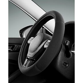 Skechers Steering Wheel Cover, Memory Foam Car Steering Wheel Covers,14.5-15inch Anti-Slip Safety Comfortable Desgin Universal Fits for 95% Truck,SUV,Cars(Black)