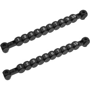 2pcs Scorer Foosball Air Hockey Scoring Counters Game Scoring Rack Board Game Score Counter Air Hockey Goal Counter Soccer Scoring Tool Plastic Football Checkerboard Child