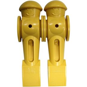 2 Tornado Foosball Counterbalanced Yellow Foosball Men