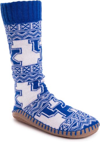 جوارب MUK LUKS NCAA Kentucky Wildcats Game Day Slipper Socks، مقاس كبير in Saudi Arabia