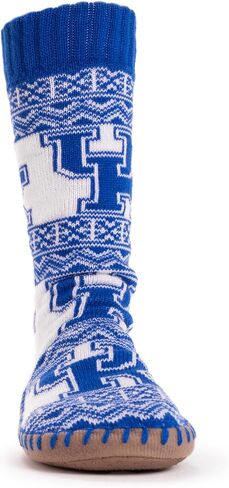 جوارب MUK LUKS NCAA Kentucky Wildcats Game Day Slipper Socks، مقاس كبير in Saudi Arabia