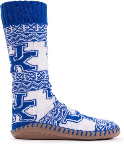 جوارب MUK LUKS NCAA Kentucky Wildcats Game Day Slipper Socks، مقاس كبير in Saudi Arabia