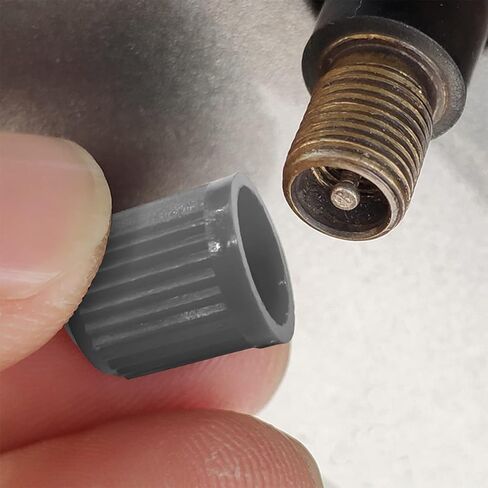 30PCS Tire Valve Caps, Plastic Dust Proof Air Caps Cover for Car Tyre, Airtight Seal Stem Covers with O Rubber Ring, Auto Accessories Universal for Trucks, Motorcycles, Bicycles, SUV (Black) in Kuwait