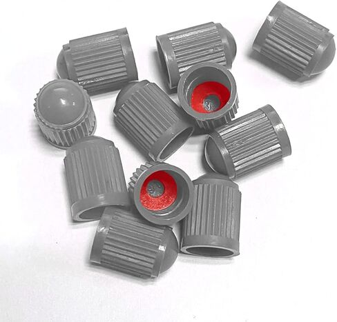 30PCS Tire Valve Caps, Plastic Dust Proof Air Caps Cover for Car Tyre, Airtight Seal Stem Covers with O Rubber Ring, Auto Accessories Universal for Trucks, Motorcycles, Bicycles, SUV (Black) in Kuwait