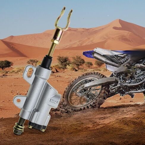 GOOFIT Motorcycle Rear Brake Hydraulic Master Cylinder for 50cc 70cc 90cc 110cc 125cc Chinese Dirt Bike ATV(Black) in Kuwait