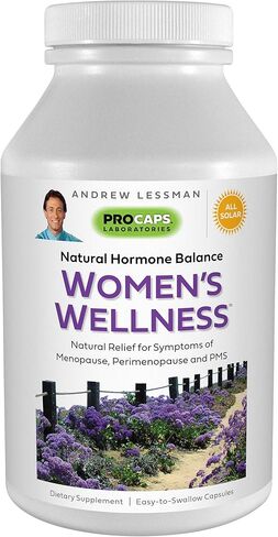 Andrew Lessman Women’s Wellness 180 Capsules – Naturally Relieves PMS, Menopause & Perimenopause Symptoms, with Soy Isoflavones, EGCG, Cranberry, Broccoli and More. Easy to Swallow Capsules in Saudi Arabia