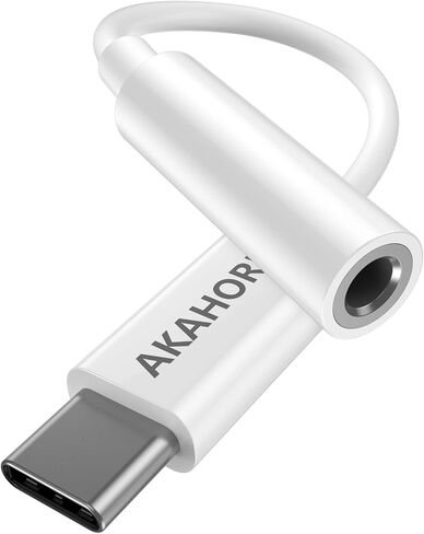 محول مقبس سماعة الرأس USB-C إلى 3.5 مم - محول صوت Aux من النوع C متوافق مع iPhone 15/15 Pro/ 15Pro Max وأجهزة USB c الأخرى مثل الهاتف الذكي sam-Sung Hua-wei والوسادة إلخ. in Saudi Arabia