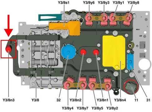 ALLWAY Transmission sensor Y3/8n3 for Mercedes 7G 722.9 TCU TCM in Saudi Arabia