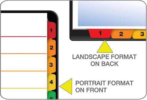 Cardinal OneStep Index System, 12-Tab, Numbered, White, 1 Set (61213) in Saudi Arabia