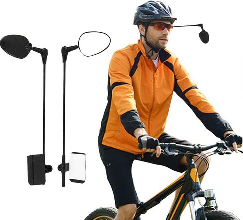 مرآة الرؤية الخلفية للدراجة، مرآة عاكسة للسلامة خوذة قابلة للتعديل والتدوير 360 درجة، متينة عالمية للدراجة الرياضية في الهواء الطلق in Kuwait