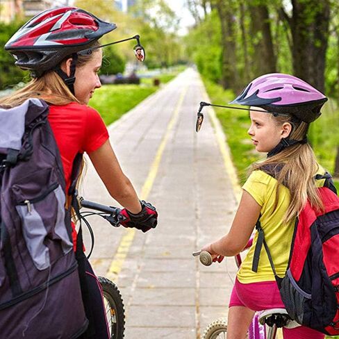 مرآة الرؤية الخلفية للدراجة، مرآة عاكسة للسلامة خوذة قابلة للتعديل والتدوير 360 درجة، متينة عالمية للدراجة الرياضية في الهواء الطلق in Kuwait