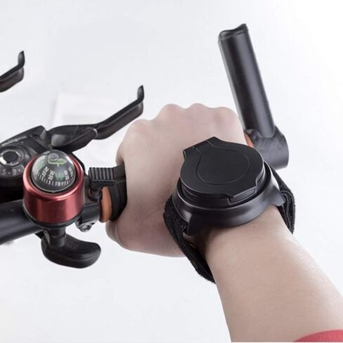 SOONHUA مرآة معصم رائعة، مرآة رؤية خلفية للدراجة قابلة للتعديل 360 درجة بزاوية واسعة لركوب الدراجات مرآة الرؤية الخلفية لراكبي الدراجات على الطرق الجبلية، ملحقات آمنة للدراجة in Kuwait