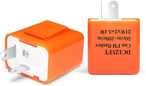 2 قطعة 2-Pin الإلكترونية بدوره إشارة مرحل ومضي ، قابل للتعديل LED مرحل ومضي ، مناسبة للدراجات النارية بدوره إشارة مؤشر LED المتعري in Kuwait