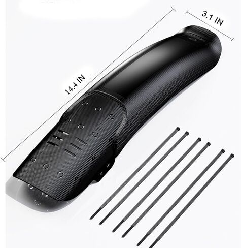 2 Pack Universal Mountain Bike Fender, Adjustable Road Mountain Bicycle Fenders Rear and Front Mountain Bike Mud Guard Fender Set, L x W 14.4" x 3.1" in Kuwait