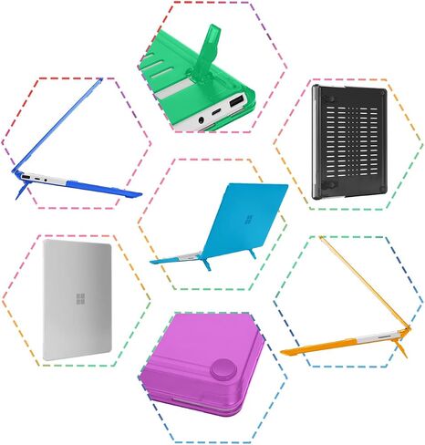 حافظة mCover متوافقة فقط مع 2020-2024 مقاس 12.4 بوصة Microsoft Surface Laptop Go 3/2 / 1 مع شاشة تعمل باللمس (غير متوافقة مع أي نماذج سطحية أخرى) - شفاف in Kuwait