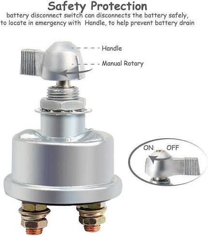 مفتاح فصل البطارية 12 فولت، مفتاح القتل، مفتاح فصل البطارية عالي التيار للسيارات والشاحنات والقوارب والشاحنات in Kuwait