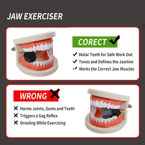 جهاز تمرين الفك للرجال والنساء، مدرب خط الفك المبتدئ، جهاز تمرين خط الفك للحصول على وجه أكثر تحديدًا. (أسود) in Kuwait