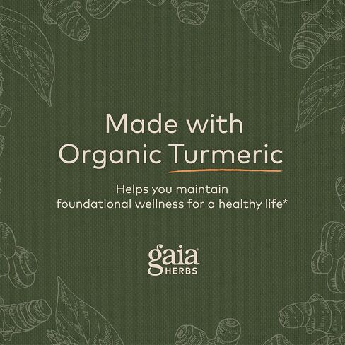 Gaia Herbs Turmeric Boost Restore - Turmeric Drink Mix Supporting a Healthy Response to Swelling in Adults - with Turmeric Curcumin, Black Pepper, Holy Basil & Ginger - 4.3 Ounces (21-Day Supply) in Saudi Arabia