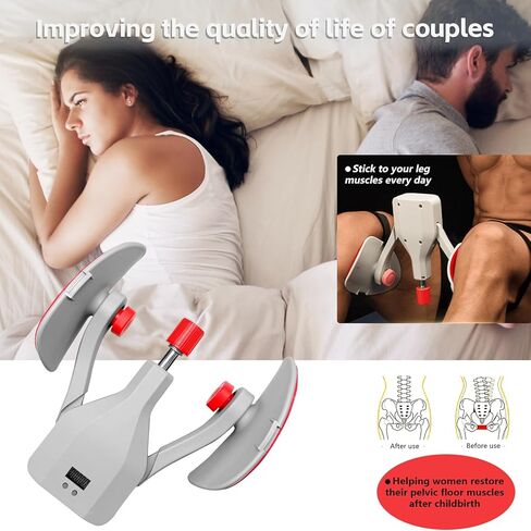Thigh Master Hip Trainer Kegel Exerciser, Hip Trainer Exercise Equipment,Adjustable Leg and Inner Thigh Strength Exercise Equipment，Pelvic Floor Strengthening Device，Leg Exercise Equipment for Men in Saudi Arabia
