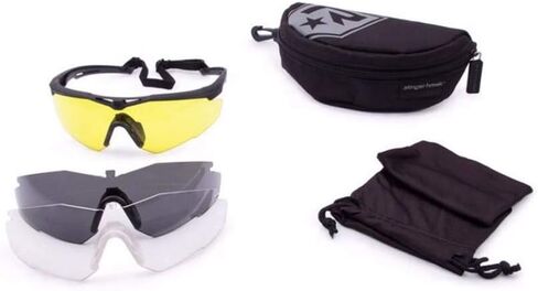 Revision Stingerhawk Military Eye wear Kit With Black Frame Pack of Clear and Smoke Lens in Kuwait