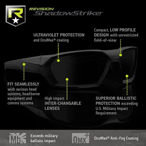 Revision Military Military unisex-adult Shadowstrike Ballistic Sunglasses in Kuwait