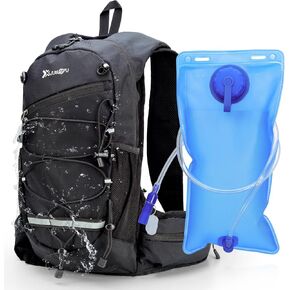 Hydration Backpack, Lightweight Running Backpack with 2L Water Bladder, Hiking Backpack for Men Women, Water Backpack 18L for Running Cycling Hiking