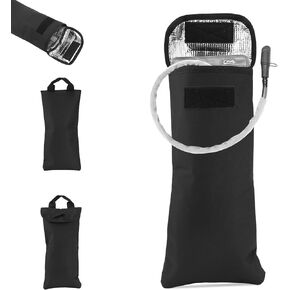 Water Bladder Insulator Bag, Black Oxford Cloth Hydration Bladder Insulation Sleeve Cover for Insulated Water Bladder 2L, Cooler Protective Bag Keep Water Cold Accessories(No Bladder Included)